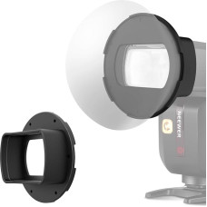NEEWER Magnetic Adapter Ring for Square Flash, Silicone Mount Holder, Light Diffuser Attachment, Compatible with Godox V850III/860II NEEWER NW620 NW700 NW760 Z880 Z760 Square Head Flash, CRS14