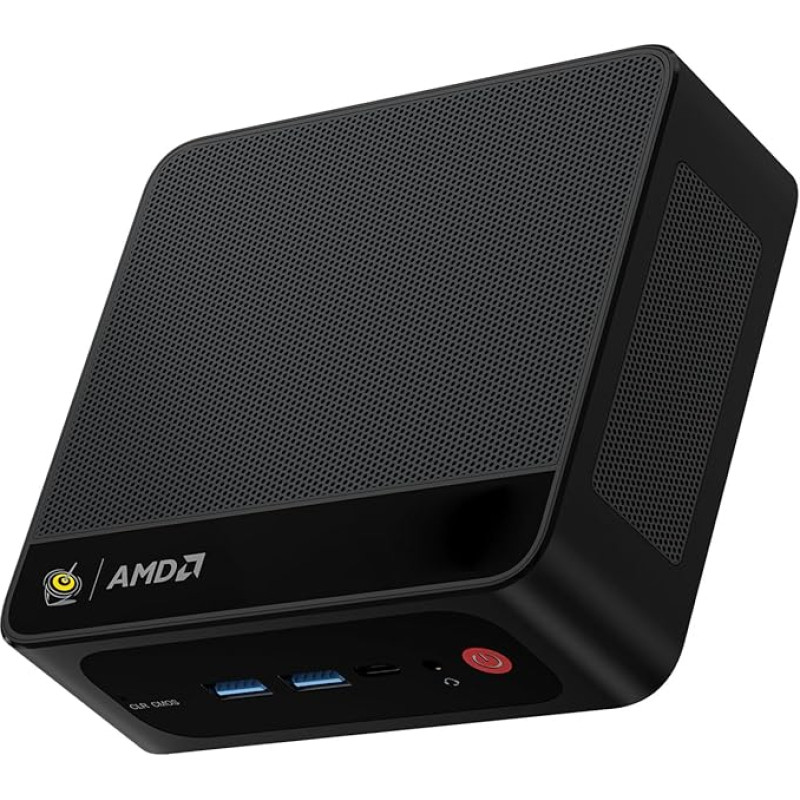 „Beelink“ mini kompiuteris SER5 PRO, „Ryzen 5 5625U“ (iki 4,3 GHz), 16 GB DDR4 RAM, 480 GB NVMe SSD, 4K išėjimas trims ekranams, AMD Radeon 7 branduolių 1800 MHz, „Wi-Fi 6“ / 2,5 Gigabit LAN / „Bluetooth 5.4“