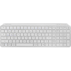 Mars Gaming MK-SILENKEYS Portuguese Wireless Compact Full Format Keyboard, Low Profile, Low Noise Scissor Switch, Copilot AI Button, Bluetooth 5.1 Dual + 2.4GPRO, 200h, PC/Mac, White