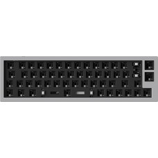 „Keychron Q9“ mechaninės klaviatūros rinkinys, 40 % ISO išdėstymas, programuojamas naudojant QMK/VIA, CNC apdirbtas aliuminio korpusas, RGB, suderinamas su 3 ir 5 kontaktų jungtimis, žaidimų rinkinys „Barebone“ skirtas „Windows“ ir „Mac“, pilkos spalvos