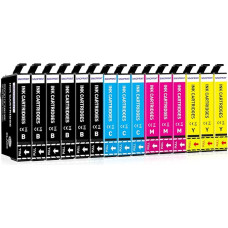 405XL Printer Cartridges Compatible with Epson 405 405 XL Multipack for Epson Workforce Pro WF-4820 Cartridges WF-3825 WF-3820 WF-4825 WF-7840 WF-7830 (6 Black, 3 Cyan, 3 Magenta, 3 Yellow)