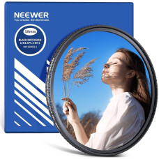 „NEEWER“ 2-in-1 CPL + juodas difuzinis 1/4 filtras, skirtas kinematografiniam miglos efektui sukurti; daugiasluoksnis apvalus poliarizacinis filtras, skirtas švelniam, svajingam vaizdo efektui sukurti, su plonu rėmeliu, 58 mm
