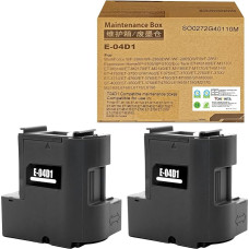 T04D1 04D1 T04D100 C13T04D100 Remanufactured Maintenance Boxes Waste Ink Cartridges for ET-M1100 ET-M1120 ET-M1140 ET-M1170 M1180 M2120 M2140 M2170 M3140 M3170 2700 2750 2751 (2 Pack)