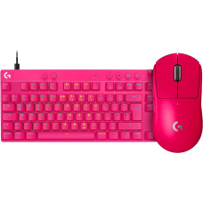 Logitech G PRO X TKL Rapid DEU QWERTZ + Superlight 2 Gaming Set - Pink