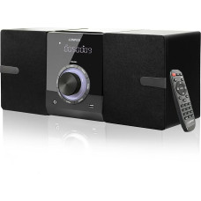 LONPOO Compact Stereo System 30 W RMS Soundbox with CD Player, Bluetooth, FM Radio, USB/AUX Input, Headphone Output, Remote Control (LP886FR)