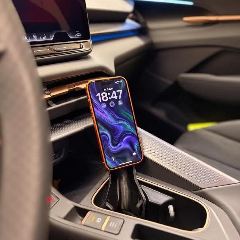Mobiliojo telefono laikiklis, skirtas „Cupra Terramar“ modeliams nuo 2024 m. – laikiklis, montuojamas į gėrimų laikiklį
