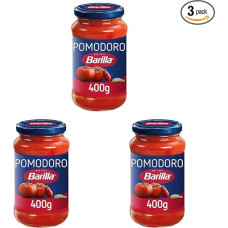 „Barilla Pomodoro“ makaronų padažas – pomidorų padažas, 1 stiklainis (1 x 400 g) (3 vnt. pakuotė)