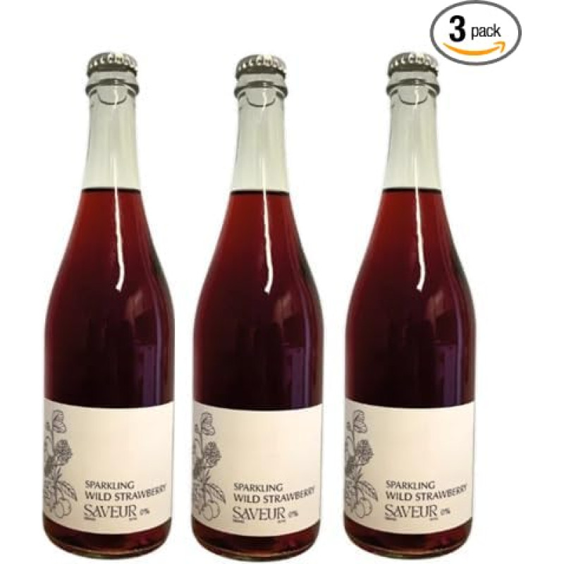 3x 0,75l - Saveur - Sparkling - Wild Strawberry
