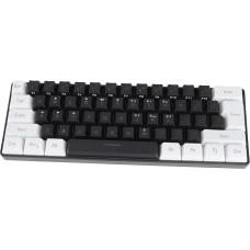 Yctze Aming 60% Aming 60% G61 RGB Keyboard, LED Backlight, Wired Gaming Keyboard, 61 Keys, Ergonomic Mechanical Feel for Office Business (Black)