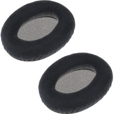 eMagTech 1 Pair of Headphones Ear Pads Comfort Velour Headset Replacement Parts Compatible with Sennheiser HD545 HD565 HD580 HD600 HD650 HD265 Black