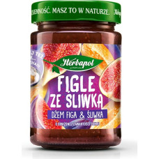„Herbapol“ figų ir slyvų uogienė, 280 g – uogienė stiklainyje