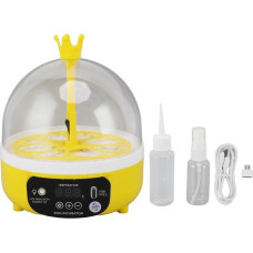 Mini Egg Incubator with Automatic Temperature Control, Transparent Lid, Multifunctional Hatcher, High Efficiency, Low Noise, Compact and Portable
