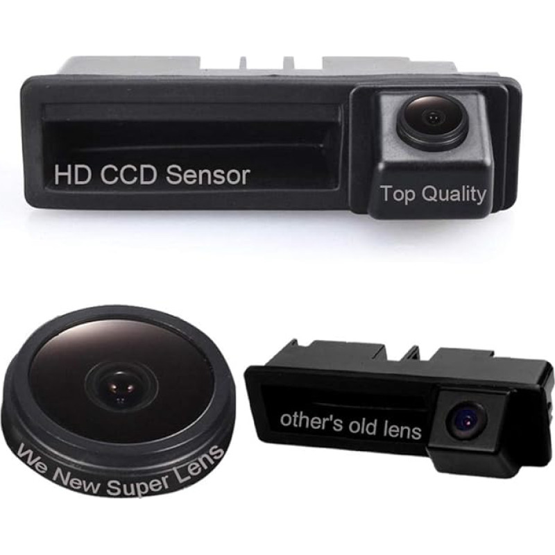 Auto Rückfahrkamera verbesserte Einparkhilfe mit 8IR Nachtsicht 170° Weitwinkel Wasserdicht Geeignet Audi A4 S4 A6 A6L C6 Avant B7 8E 8H Cabrio 4F BJ Quattro A3 8P Baujahr Kombi S3 Cabriolet