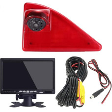 HD Car Caravan Reversing System Brake Light Reversing Camera Van Roof Camera Parking Camera Parking Aid with Angle Adjustable Compatible with Opel/Vauxhall Movano/Renault Master/Nissan NV400