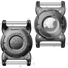 ONEONTA Pack of 2 Airtag Dog | Airtag Pendant Dog - Airtag Case Dog Waterproof for Airtag Dog Collar with Removable Metal Loop, Robust TPU, Lightweight, Compact Size, for 3 cm Width