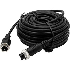 Riloer Reversing Camera Extension Cable with 4-Pin for All Reversing Systems and Cameras for 15 m Extension Cable