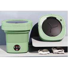 xixibuy Mini Washing Machine, Portable Washing Machine, Mini Washing Machine, Foldable Washing Machine, Mobile Washing Machine (EU Plug) (8L Green)