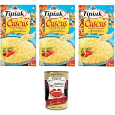 Tipiak Cous Cous 3 x 500 g + Italian Gourmet Polpa di Pomodoro 400 g skardinė