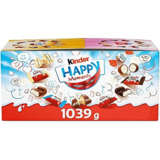 Kinder Happy Moments Mini Mix - Kinder Specialty Mix - 5 skirtingos rūšys - 1 x 1039g biri šokolado pakuotė