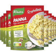 Knorr Spaghetteria Pasta Paruoštas patiekalas Panna Skanus makaronų patiekalas, paruoštas per 6 minutes 163 g Pakuotė 9 vnt.