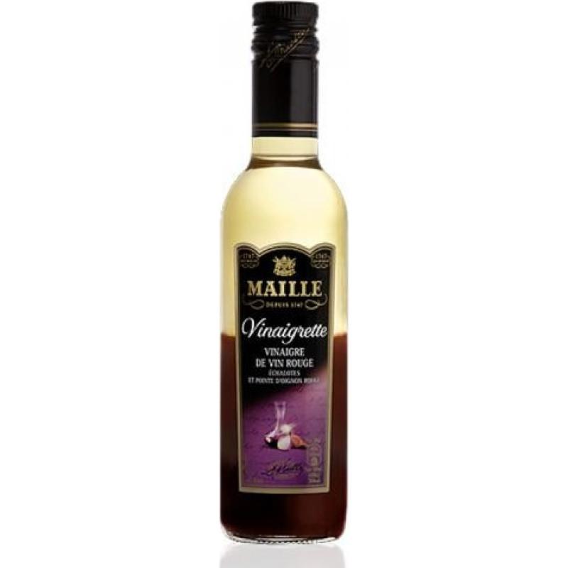 Maille Vinaigrette salotų padažas su raudonojo vyno actu ir svogūnais