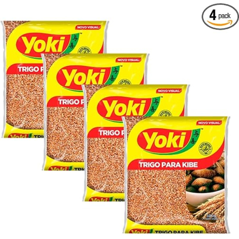 Yoki - Bulgur Weizen – 500 g (04 Stück) | Trigo para Kibe – 500 g