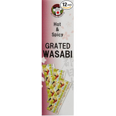 Miyako Wasabi Paste, Green, Pack of 12 (12 x 25 g Tube)