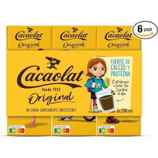 Cacaolat - Kakaogetränk Mini Tetra Pak Trinkschokolade Schokomilch - 6x0,2l