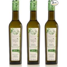 3 buteliai po 500 ml Picual Varieties - Castillo de Canena - ispaniškas ypač tyras alyvuogių aliejus, šviežias tiesiai iš alyvuogių aliejaus gamyklos