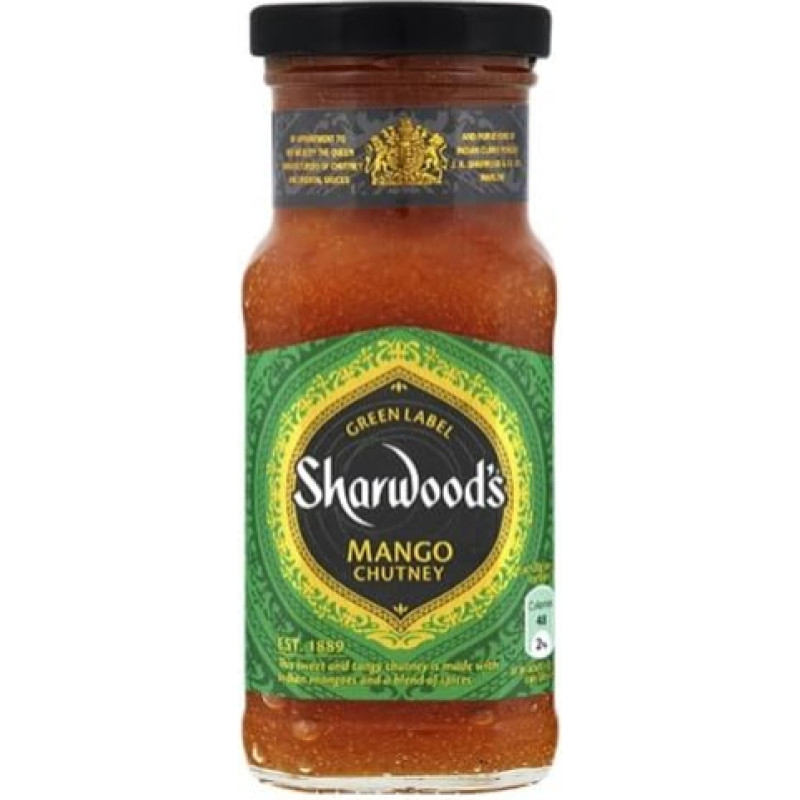 Sharwoods Green Label Mango Chutney 6 x 227g