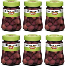 D'Amico Olive Nere in Salamoia juodosios alyvuogės sūryme, 300 g, 6 vnt. pakuotė