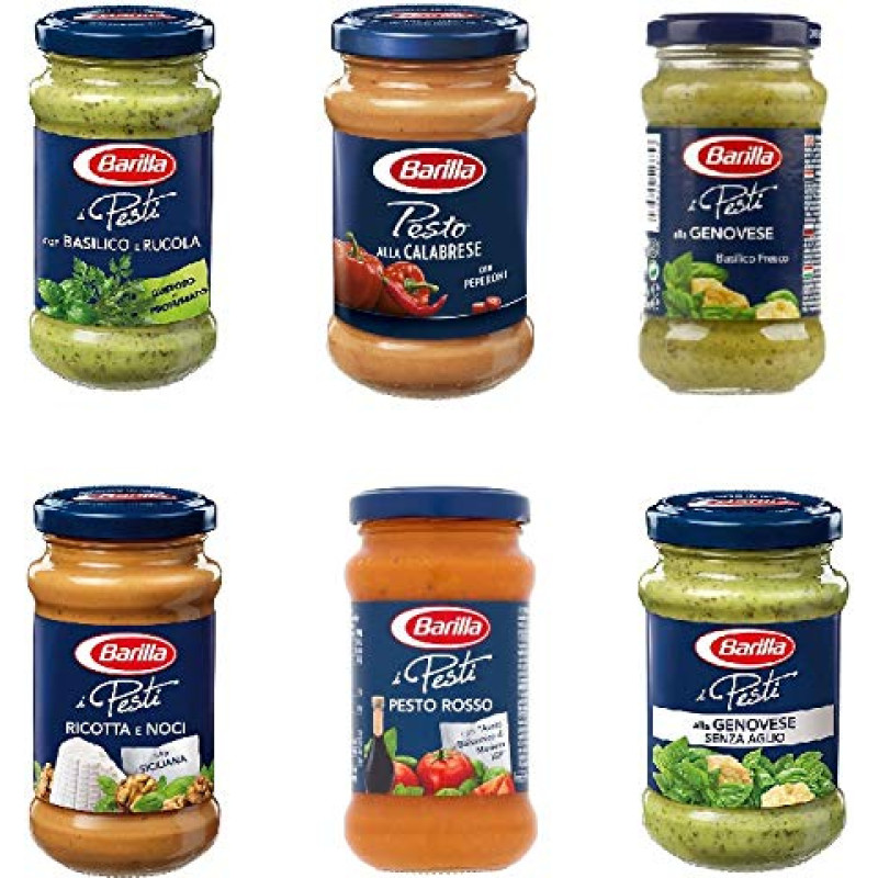 Barilla Test Pack Pesto Genovese Calabrese Ricotta e Noci Rosso Rucola Basilico