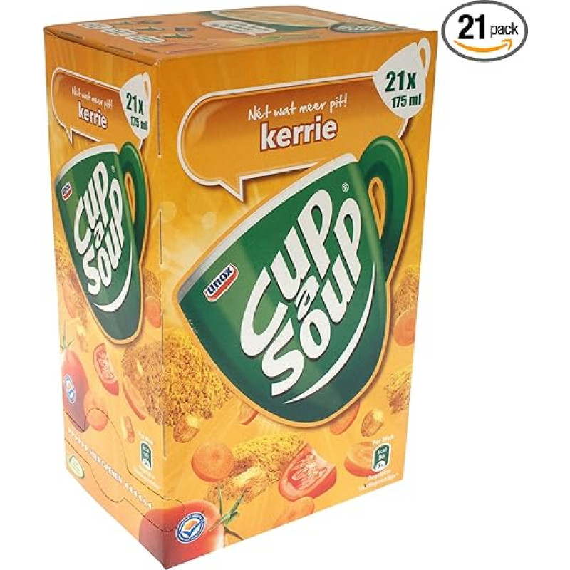 Unilever Curry Soup, Coup a Soup, Bag Soup, Cup Soup, 21 x 175 ml