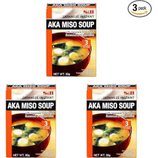 S&B - momentinė Aka Miso sriuba (1 x 30 g) (3 vnt.)