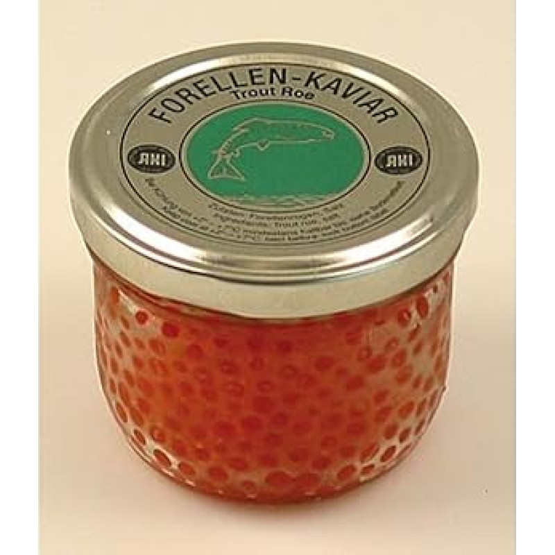 Upėtakių ikrai, aukso ir oranžinės spalvos, 100 g