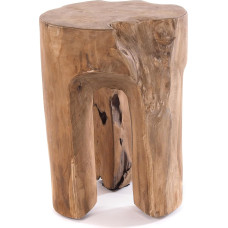 DESIGN DELIGHTS Rustic Log Tree Trunk Taburetė 41 x 29 x 29 cm (V x Š x G), senas medis, natūrali