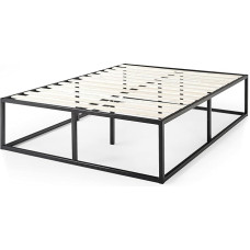 Zinus EU-MBBF-18K Bed Frame, Metal/Wood, 190.0 x 140.0 cm