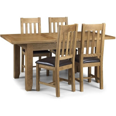 Julian Bowen Light Astoria išplečiamas valgomojo stalas Ąžuolo vaškuotas