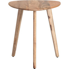 MH London Tri Pin Side Table I Handmade Natural Mango Wood Naturally Moisture Resistant Maintenance Free I 45.75 x 45.75 x 50.75 cm I Armstrong Natural