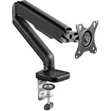 Vesa PC Monitor Mount 17 to 32 Inches | Articulated Arm for Monitor | Gas Spring | Load 2 to 9 kg | Height & Tilt Adjustable | 360 Degree Rotation