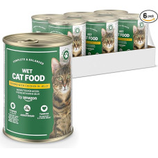 by Amazon Šlapias kačių ėdalas be grūdų Konservai su vištienos gabalėliais želė 6 x 405g