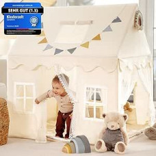Children's Indoor Playhouse with 2 Entrances and 5 Windows, Children's Tent for Indoors, Play Tent, Children's Play House, Children's Room, Children's Room, Cuddly Corner, Girls and Boys