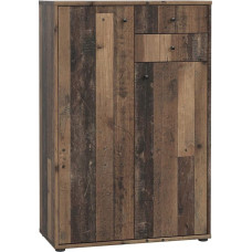 FORTE Tempra 2 komoda su 2 durelėmis ir 2 stalčiais, inžinerinė mediena, senovinio stiliaus, 73,7 x 111,1 x 34,8 cm (plotis x aukštis x gylis)