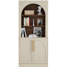 UEV bufeto spintelė su 2 durimis ir 3 skyriais, knygų spinta, stovinti lentyna, vitrina, saugojimo lentyna, bufetas, virtuvės spintelė, reguliuojama lentyna svetainei, virtuvei, biurui, 80 x 39,5 x