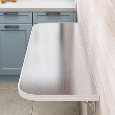 Wand-Klapptisch für Küche und Wäsche, Edelstahl, Werkbank, platzsparender Schreibtisch, faltbarer Wandtisch (D x B x V): 90 x 30 cm