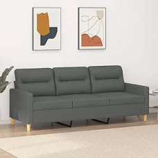 SECOLI Sofa 3 sėdimos vietos 3 sėdimų vietų sofa 3 sėdimų vietų sofa 2 sėdimų vietų sofos ir sofos Maža sofa paauglių kambariui Sofa Svetainės sofa 3 sėdimos vietos Tamsiai pilkas audinys 3 sėdimos vietos: 180 cm