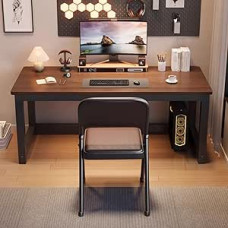 Moderner industrieller Computertisch, einfache Büromöbel aus Metall und Holz, für Zuhause, Laptop, Arbeitsplatz, perfekt für Arbeitszimmer, Heimbüro und Kinderzimmer