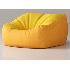 Laisvalaikio sofos kėdė Gyvenamasis kambarys Miegamasis Balkonas Odinė sofa Nap Lounge Chair Sofa Lazy Patogi sofa Lazy Sofa Kėdės 65 x 65 cm Geltonos spalvos