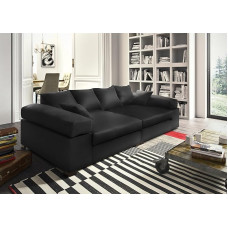 Fun Möbel Arezzo Didelė sofa-lovos komplektas dirbtinė oda Madryt Black