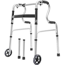 Sulankstomas nešiojamasis riedutis su ratukais, reguliuojamo aukščio, aliuminio lydinio